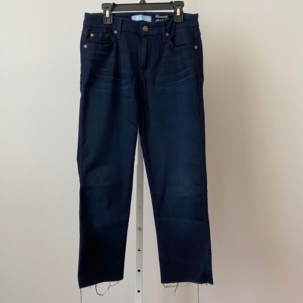 7 For All Mankind Academia Office Siren Clean Kimmie Straight Leg Jeans 27